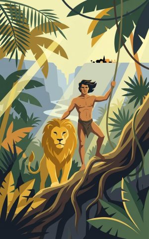 Tarzan ja kultaleijona: Seikkailuromaani Afrikan aarniometsistä